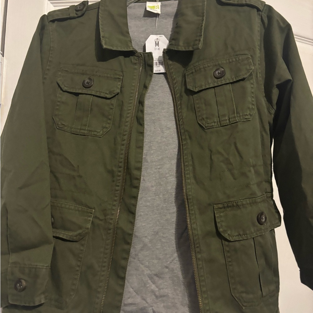Crazy 8 Green Military Field Jacket with Sturdy Design